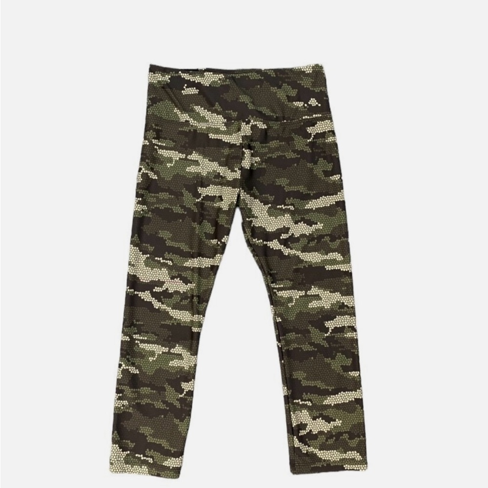 Lorna Jane Green and Brown Leggings